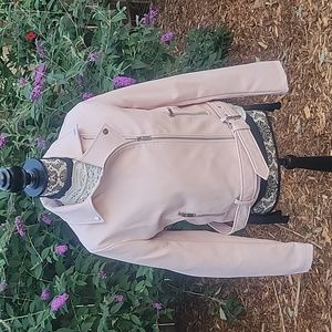 Women's Forever 21 Pink moto jacket